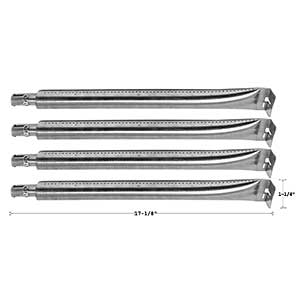 Replacement Stainless Steel Burner For Broil King 9586-47, 9563-47MC, 9565-14, 9565-14G, 9588-44, 9588-47, 9588-84, 9576-43, 9577-42, 9578-43, 9577-43, Huntington 6771-87, 6765-27, 6785-47, 6785-64, 6765-24, 6771-84, 6765-87, Gas Models 4PK